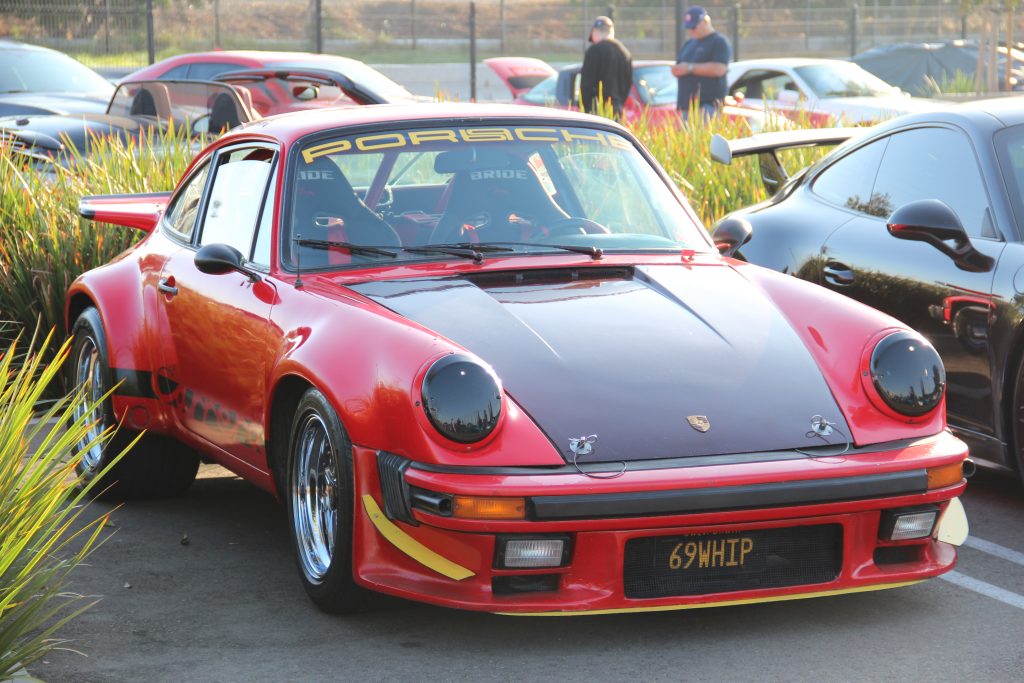 1969 Porsche 911 classic with widebody kit in red